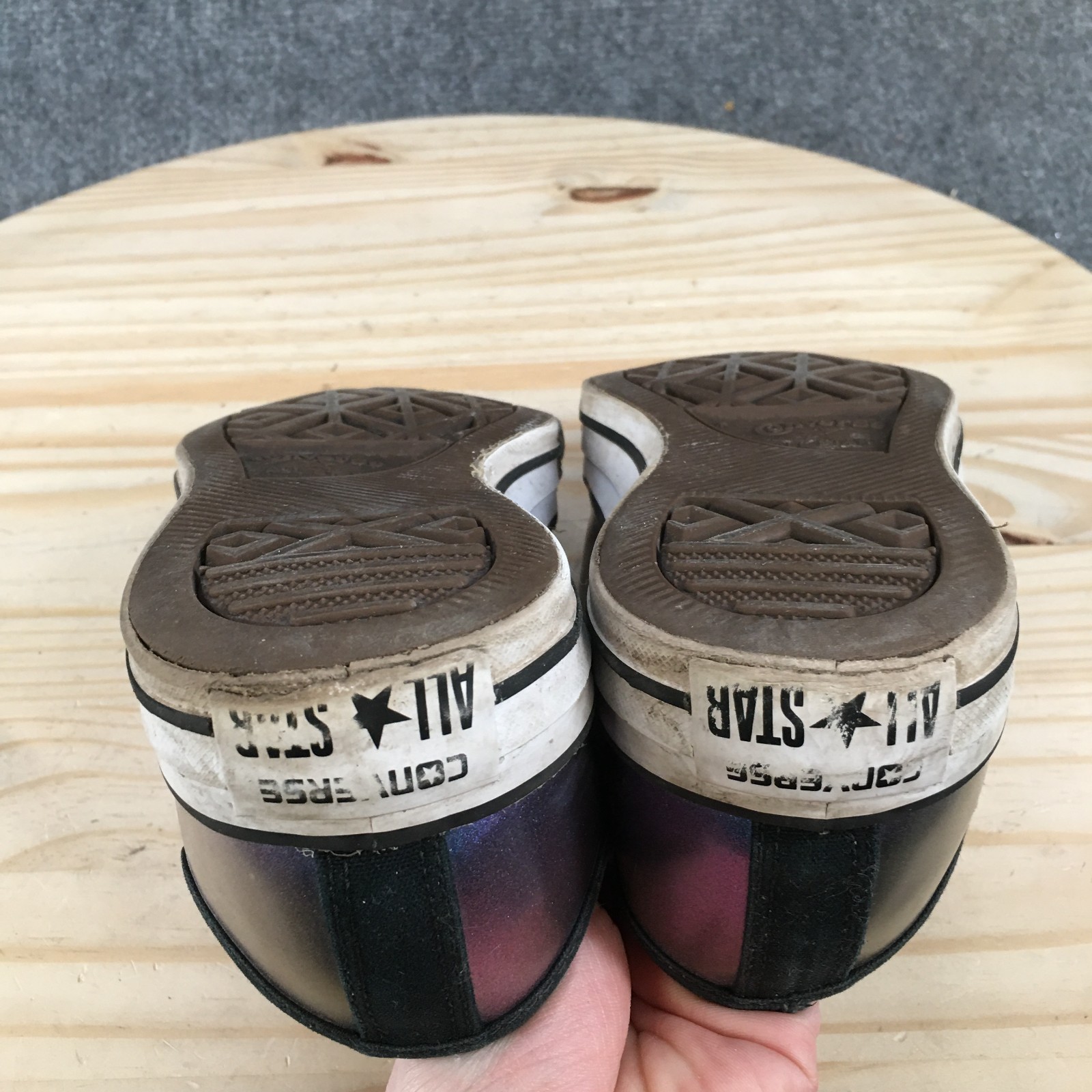 Converse Chuck Taylor All Star Shoes Mens 7 Womens 9 Iridescent Sneakers Purple thumbnail 14