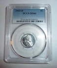 PCGS Slab Lincoln Cent 1943 D MS66 Nice Coin