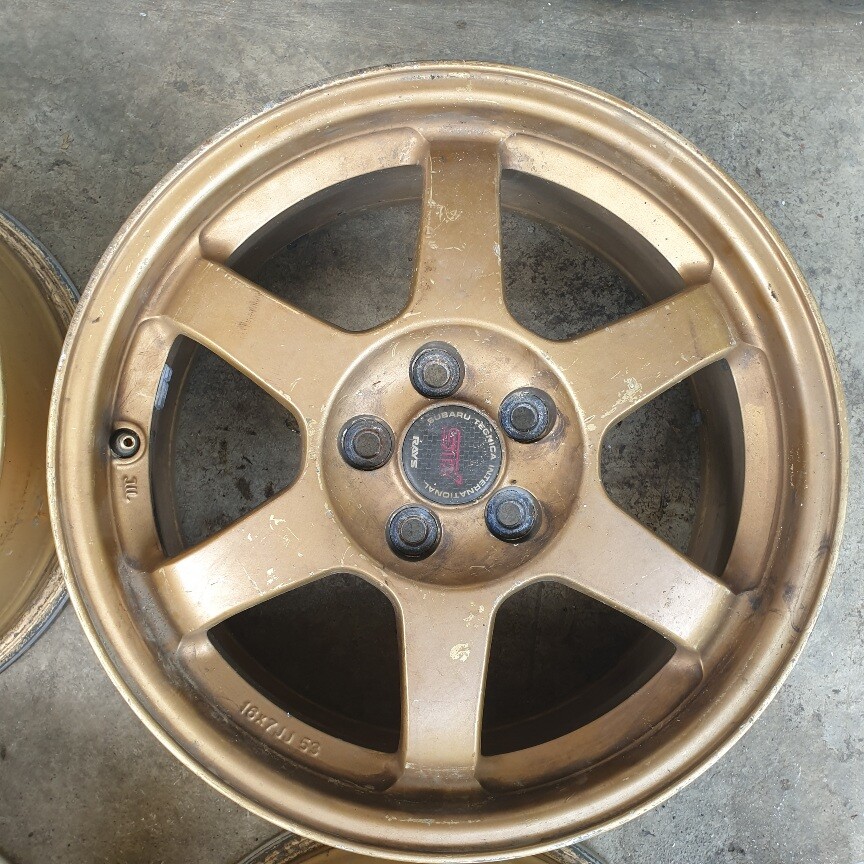 RAYS STI インプレッサ スバル 16×7J×53 yokohama Original Rays STi 16
