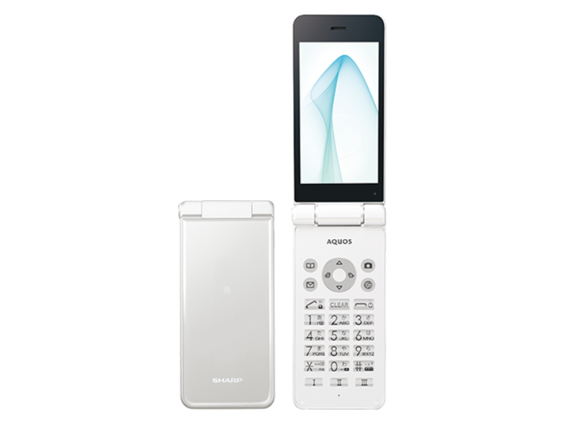 SHARP AQUOS KEITAI WHITE SH-N01 Android Flip Phone Unlocked 601SH