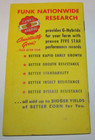 Vintage Agriculture Funk's Hybrids Corn Data NoteBook 1949 Belle Plaine, Iowa IA — photo 2