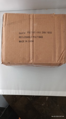 4" X 6" - 2 Mil Reclosable Poly Bags (1000 Per/Case) - Picture 2 of 4