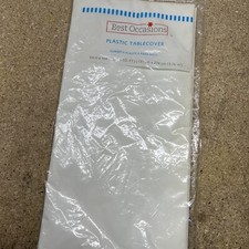 Rectangular Plastic Table Cover 54" x 108"