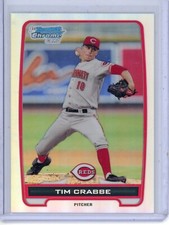 2012 Bowman Chrome Tim Crabbe BCP42 Prospect Refractor 017/500 Cincinnati Reds