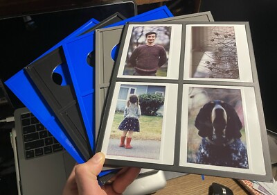 Instax Wide Scanning Frame: Prevents Newton Rings, No Adhesives! Square/Mini Fit