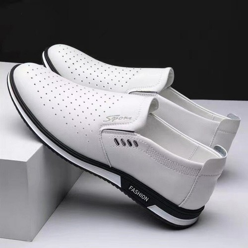 Hombres Mocasines Zapatos Hombres Cuero Informales Zapatos Adultos Mocasines Hombres Zapatos para Conducir - Imagen 10 de 11