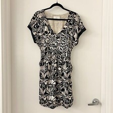 Anthropologie Postmark Floral Gathered Sonata Dress Size M