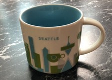 STARBUCKS CITY MUG, TASSE, SEATTLE, WASHINGTON, USA, NEU