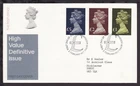 UK GREAT BRITAIN 1977 Definitive HIGH VALUE £5 £2 £1 CACHET FIRST DAY COVER