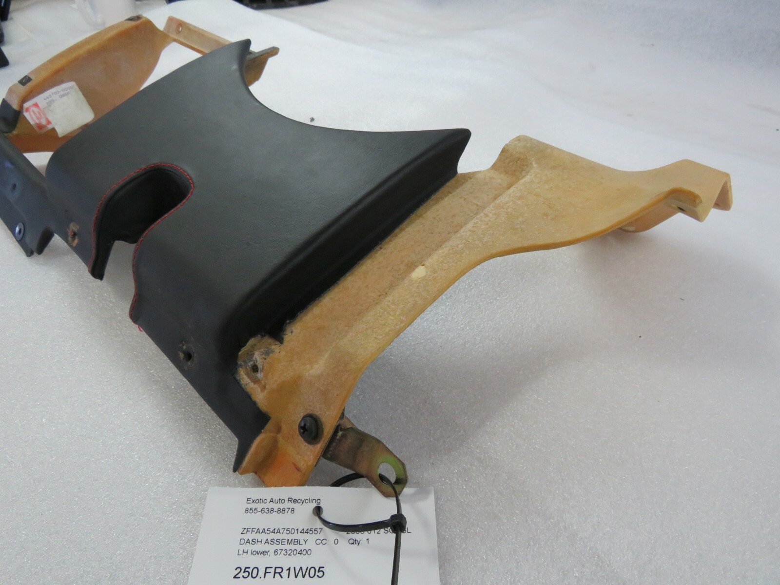 Ferrari 612 Scaglietti, LH, Left, Lower Dash Assembly, Black, P/N 67320400