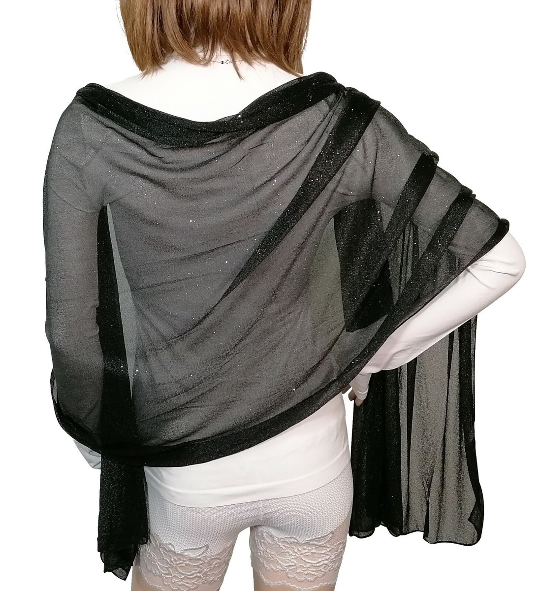 MELLIEX Sciarpa Stola Donna, Chiffon Scialle Lungo Foulard Leggero E Stole Wrap Per Matrimoni, Feste Coprispalle 200cm X 85cm