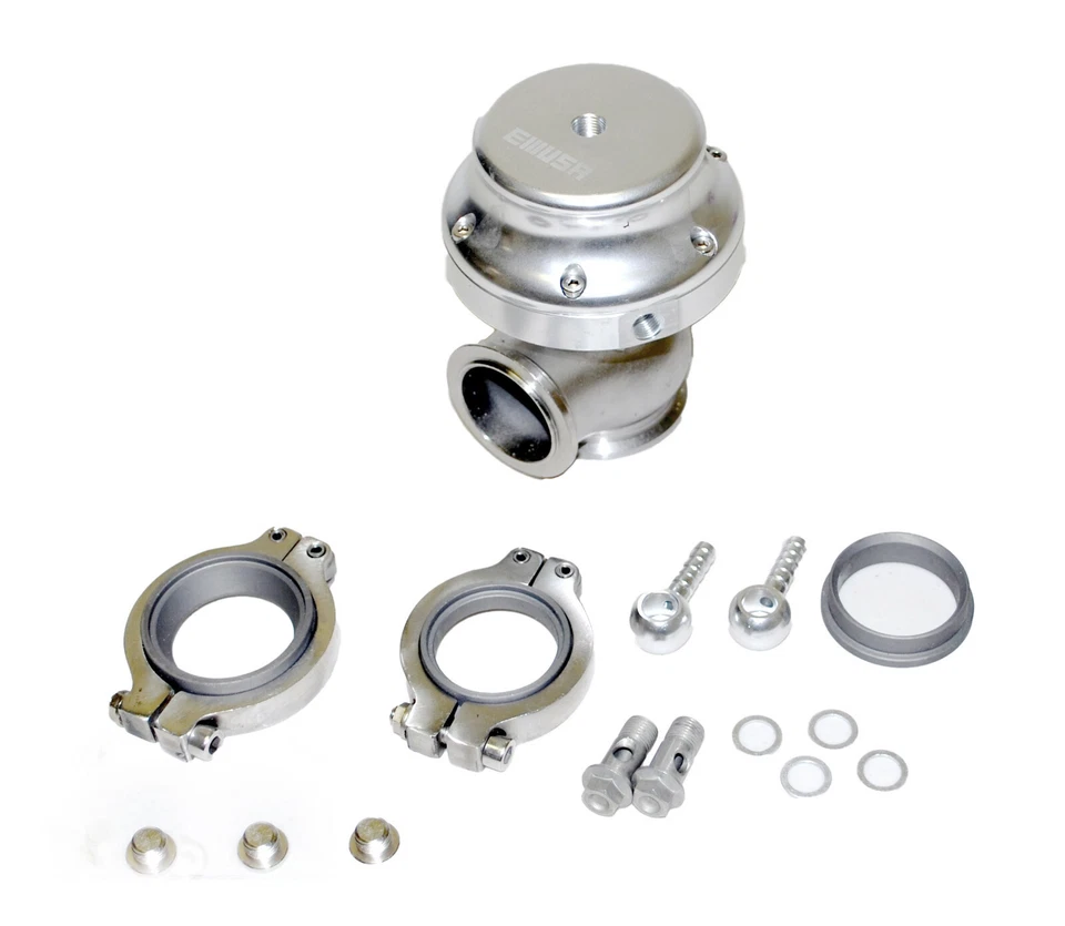 Wastegate externo EMUSA 38mm VBand PLATEADO 14 PSI Foto 2 de 4