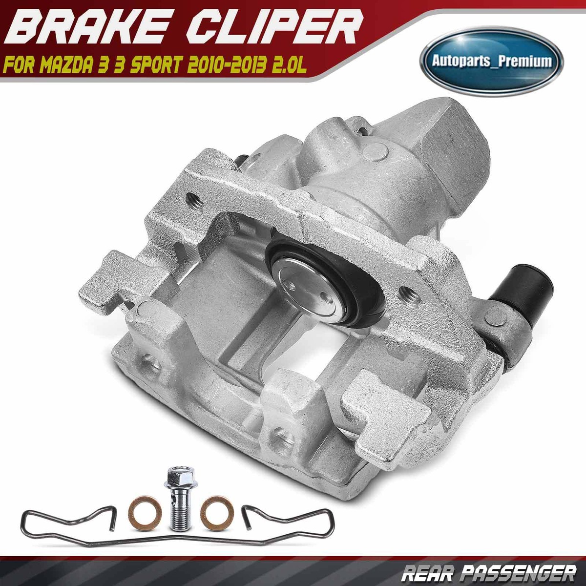 Disc Brake Caliper w/ Bracket for Mazda 3 3 Sport L4 2.0L 2010