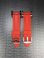 New Suunto Core PU Rubber Strap Soft Diver Watch Band Lugs Adapter Set Red