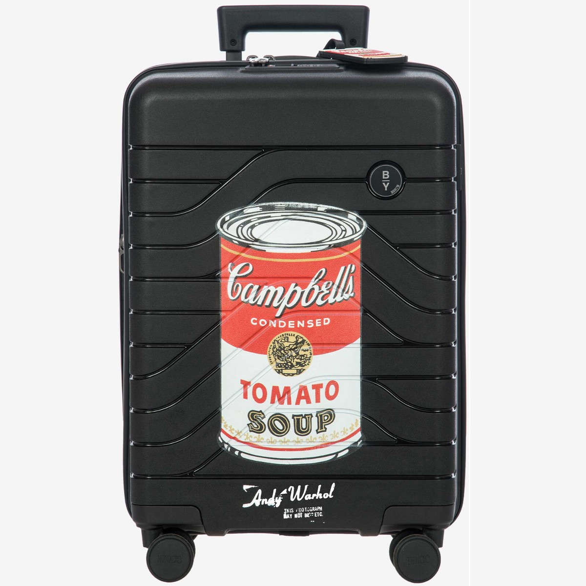 BRIC'S CAMPBELL Andy Warhol black hardside carry-on spinner trunk