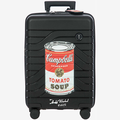 BRIC'S CAMPBELL Andy Warhol black hardside carry-on spinner trunk