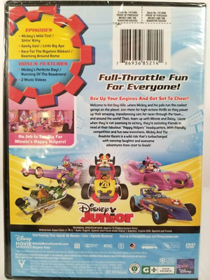 Mickey and the Roadster Racers 2 New DVD's~Roadster Racers & Start