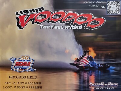 2024 ''Liquid Voodoo'' Top Fuel Hydro Drag Boat PRI Show SDRA Hero Card