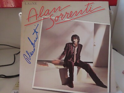 LP '' L.A. & N.Y.'' von ALAN SORRENTI, ORIGINAL AUTOGRAMM