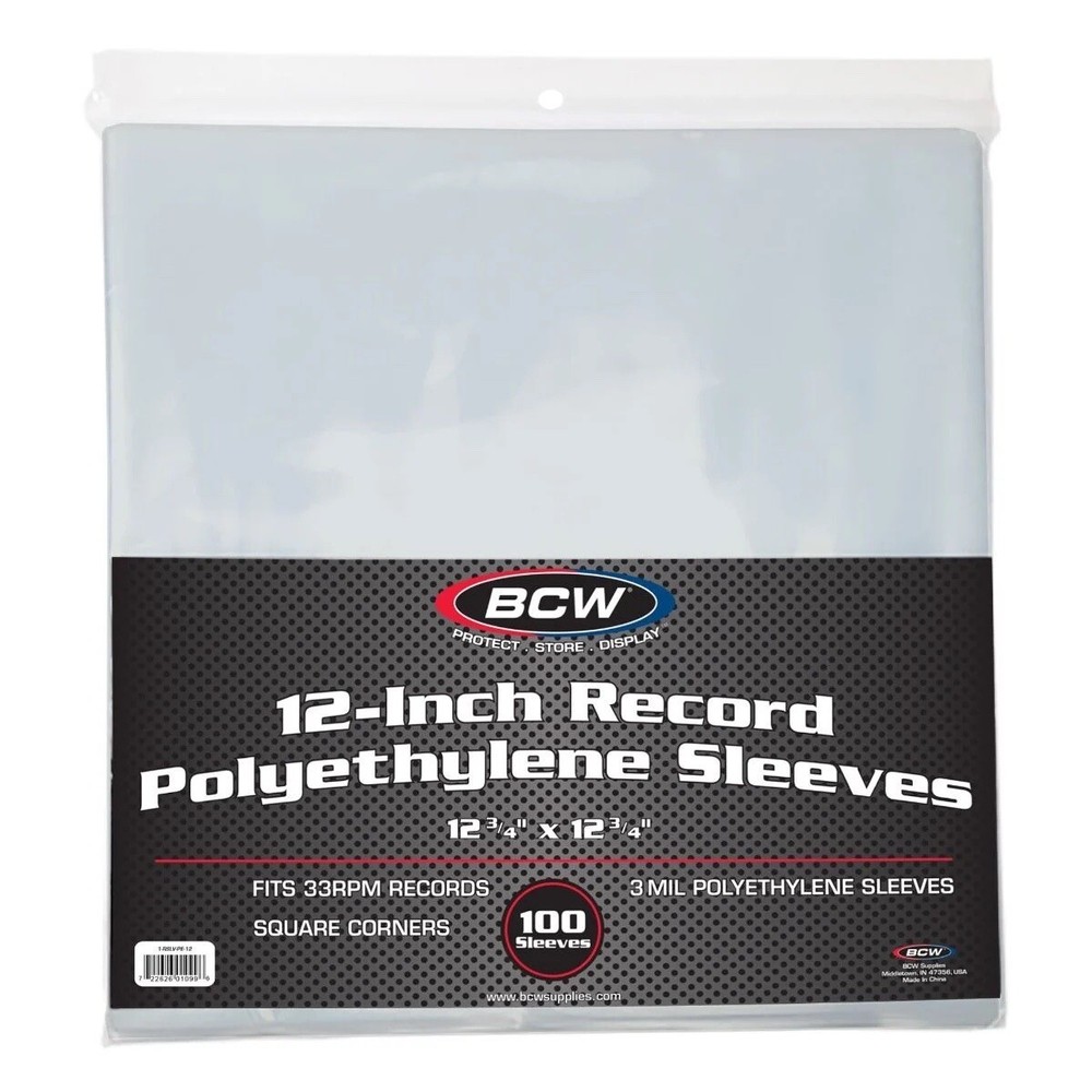 50 Clear Plastic LP Outer Sleeves 3 Mil. HIGH QUALITY Vinyl Record Album Covers