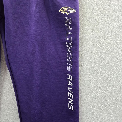 Baltimore Ravens Men Activewear Pants 2XL Purple Logo Hands High GIII READ - Picture 3 of 13