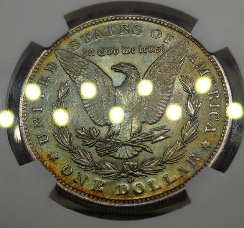 1889 "O" Morgan SILVER Dollar $1 NGC MS61 #013 *TONING* Uncirculated ECC&C, Inc.