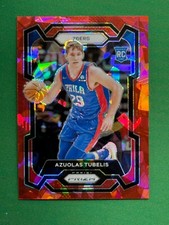 2023-24 Panini Prizm Basketball Prizms Red Ice Parallel #283 Azuolas Tubelis RC