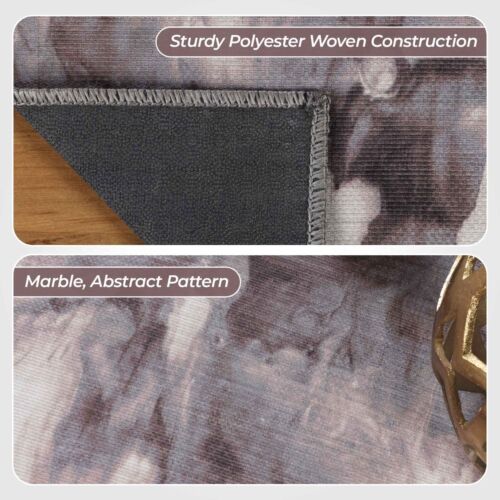 Yuma Abstract Marble Polyester Washable Indoor Area Rug or Runner Rug - Picture 6 of 24