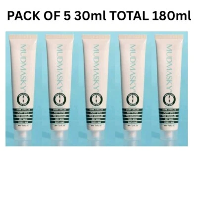 5X MUDMASKY Serum Infused Eye Mask -Hyaluronic Acid - 30ml Total 180ml