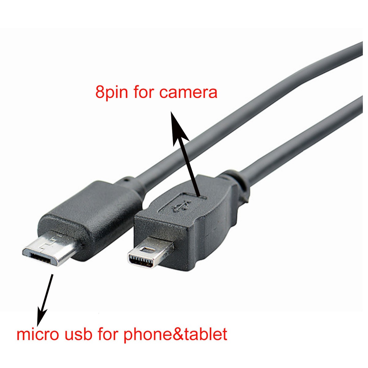 OTG data CABLE for nikon camera to smartphone tablet phone micro
