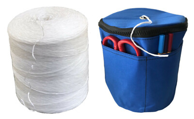 6300' Polypropylene Tomato Twine + Reusable Twine Dispenser Bag VALUE PACK