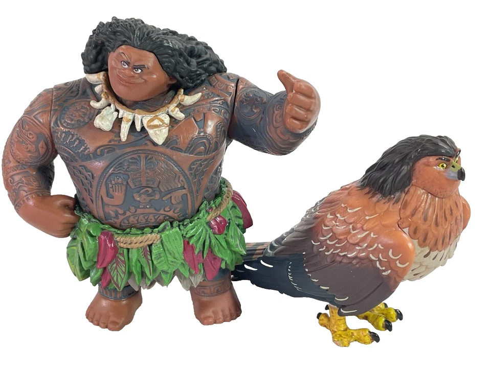 Disney Moana Mini Figure w/ Shell & Flower Accessory Vibrant Detail Display - Image 2 of 4