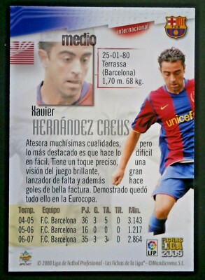 XAVI #071 ( FC BARCELONA ) MC 2008/09 PANINI | eBay