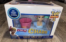 New Disney Pixar Toy Story 4 Bo Peep 3-Piece Toothbrush and Holder Set