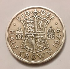 1949 GREAT FREE.BRITAIN HALF CROWN BEAUTIFUL COIN A MUST HAVE COIN TO COLLECT