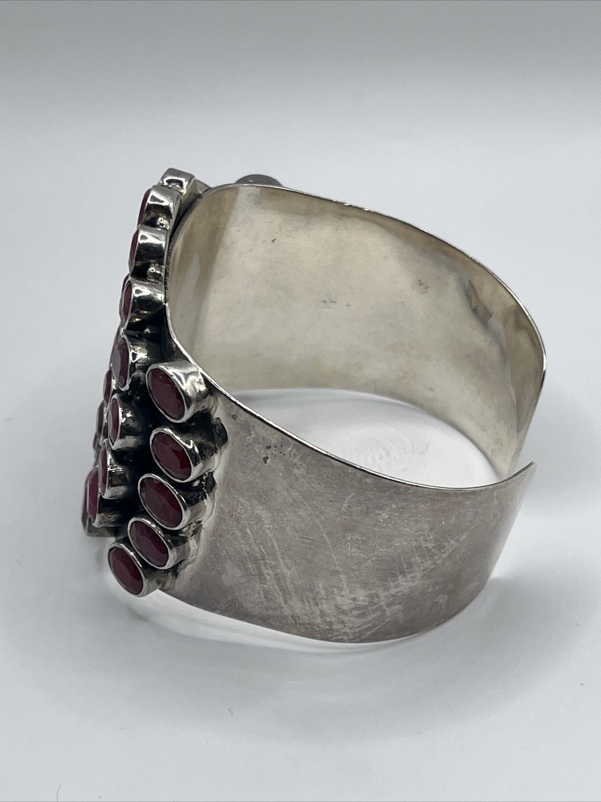 Vintage Sterling Silver 925 Ruby Native American … - image 3