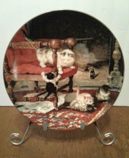 "FRISKY FELINES" The Victorian Cat Collector Plate, by Henriette Ronner, 1991