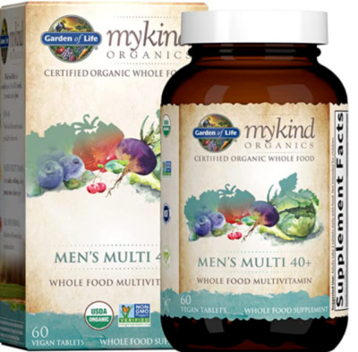 Garden of Life mykind Organics Men's 40+ Multi Whole Food Multivitamin - 60...