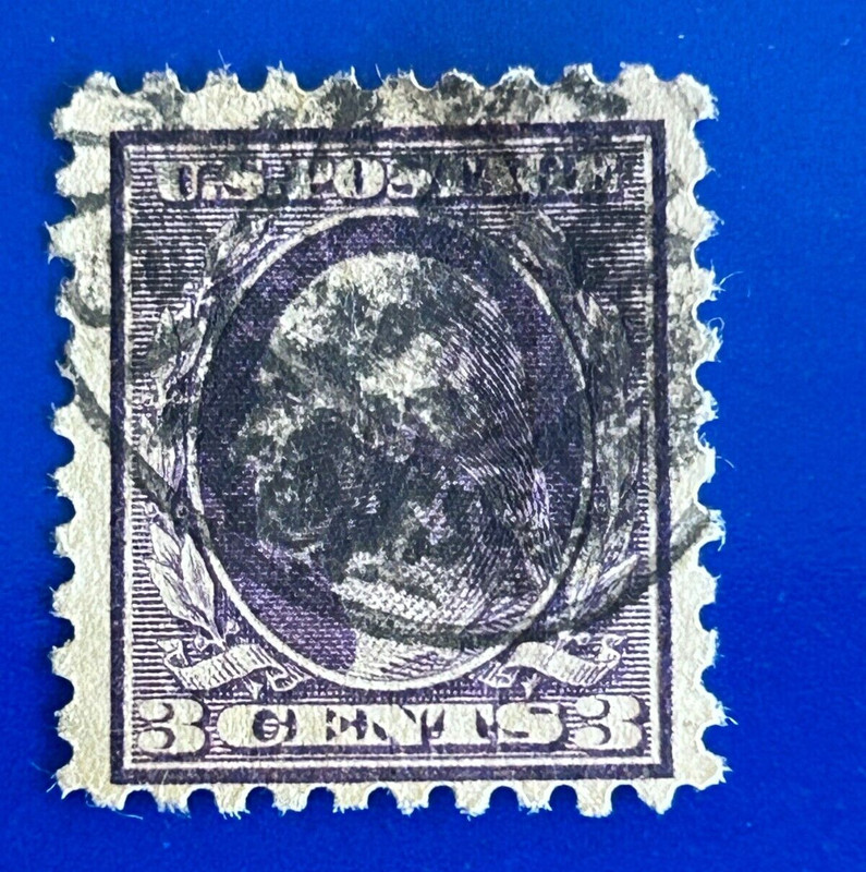 Scott # 464 Violet 3cent Washington - Used