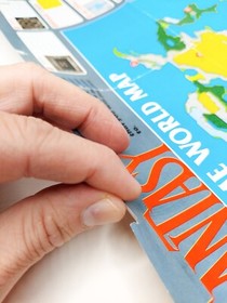 Final Fantasy 1990 Nintendo NES World Map / Enemy Chart NES-FF-USA(B)