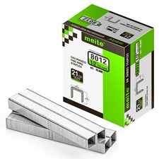 10,000 Counts meite 21 Gauge Upholstery Staples 1/2" Crown Galvanized 1/2" Leg