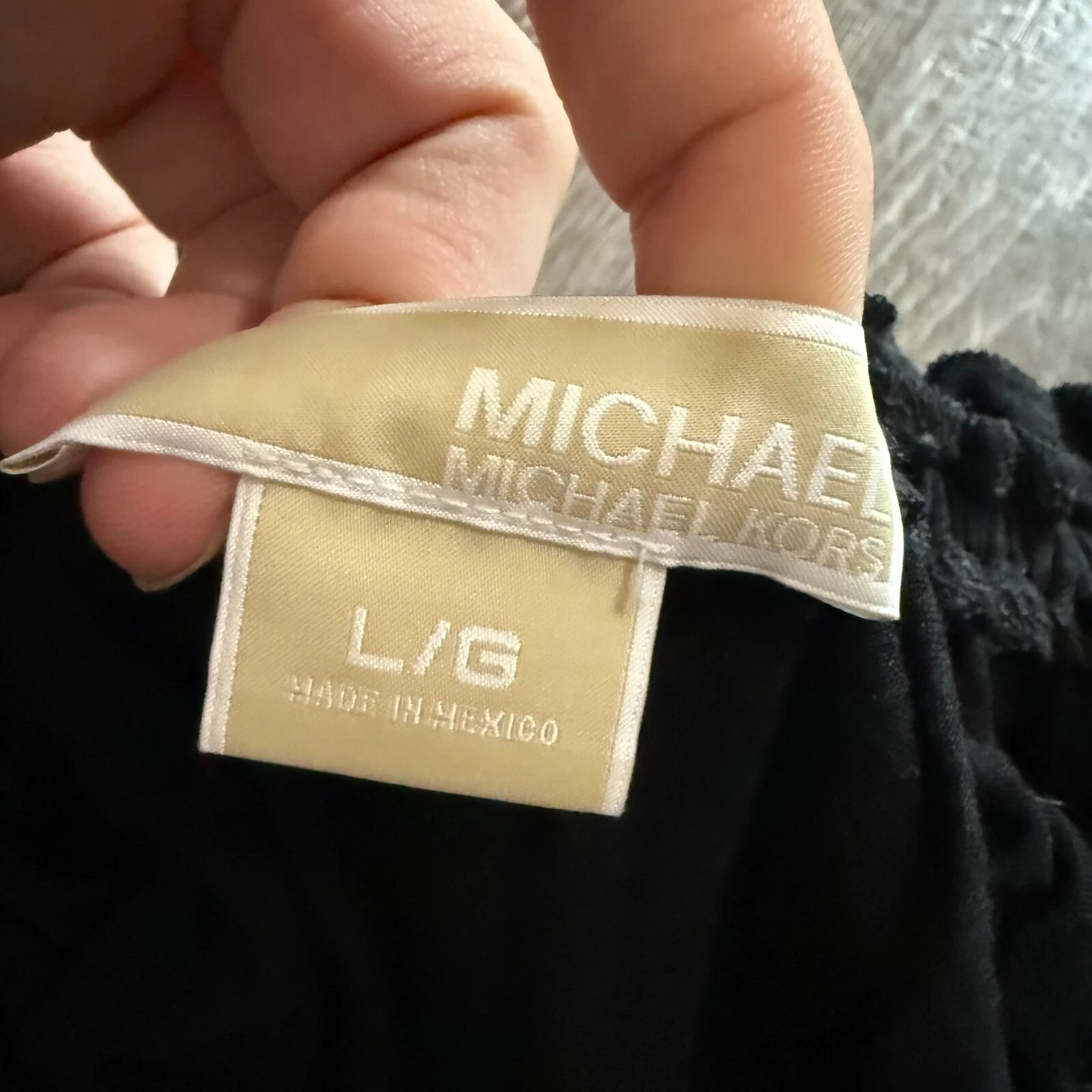 Abito donna spiaggia smanicato Michael Kors Taglia L Nero