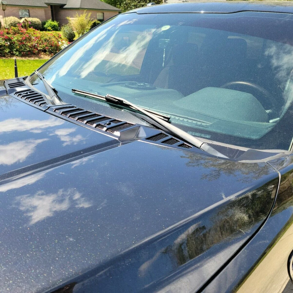 Para Ford F150 2015-2020 2016 limpiaparabrisas cubierta rejilla panel de inserción Foto 3 de 4