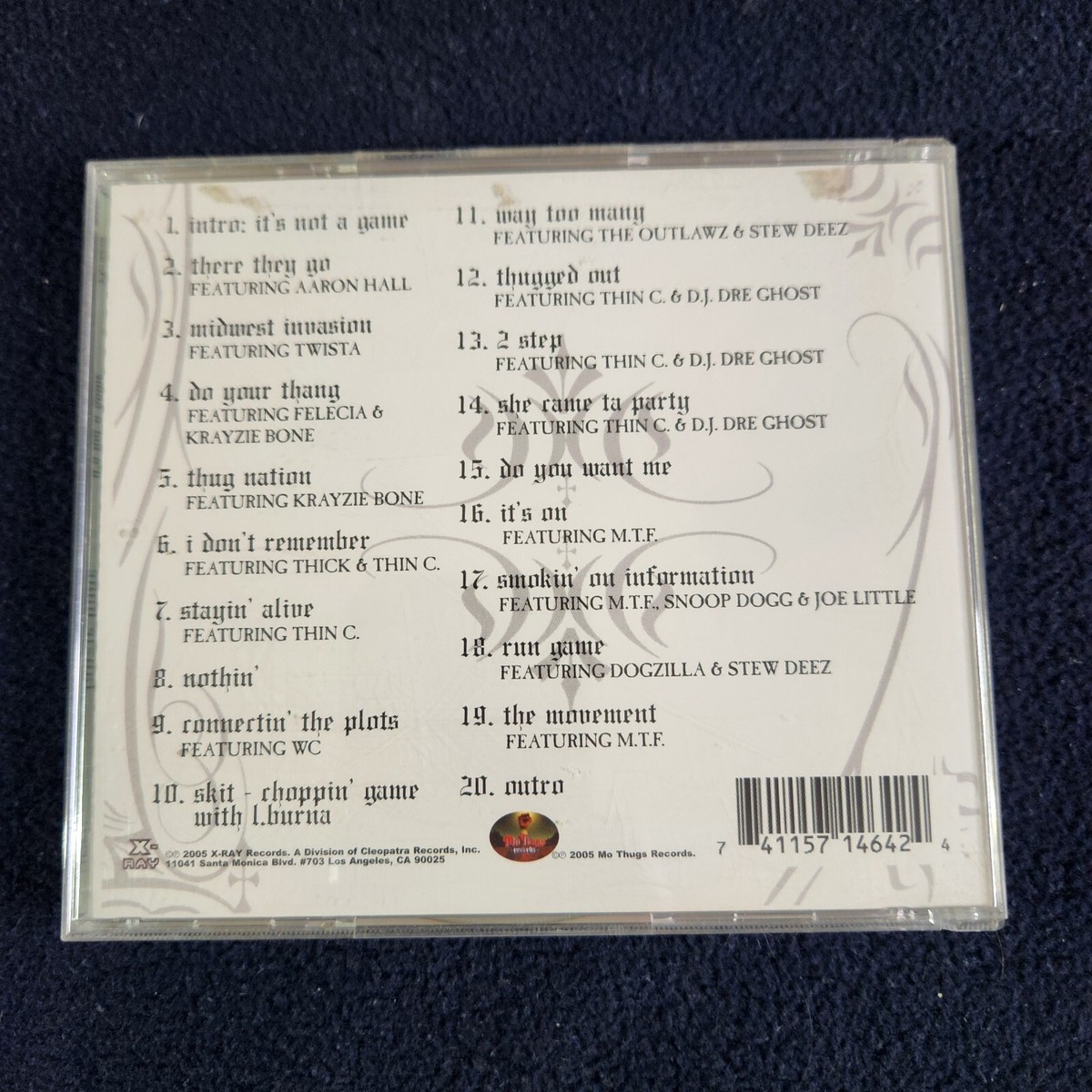 Layzie Bone It's Not a Game (CD, 2005) Bone Thugs N Harmony Rap