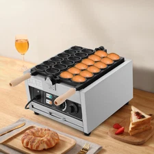 Egg-Shape Waffle Making Machine Mini Electric Waffle Making Baking Machine 1800W
