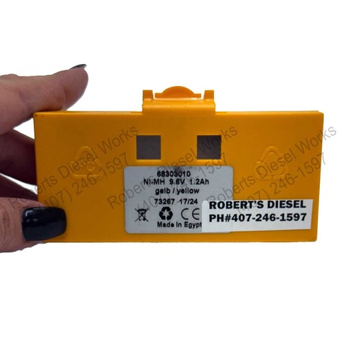 Hetronic Battery - yellow rectangle P/N: 68303010 - Picture 2 of 5