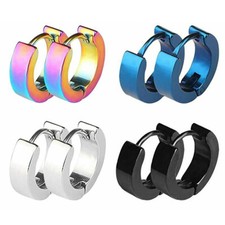Small Huggie Hoop Earrings Cartilage Piercing Ear Cuff Earrings for Women Men