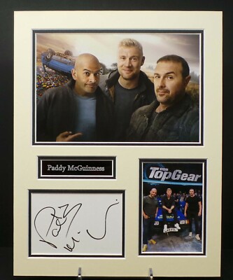 Paddy McGuinness signiertes montiertes Foto-Display + Echtheitszertifikat Top Gear Presenter
