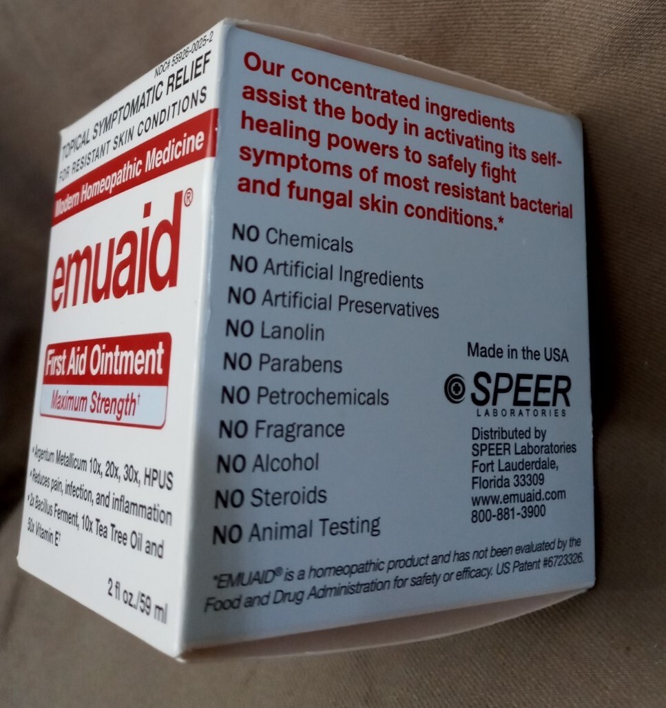 Emuaid First Aid Ointment Maximum Strength, 2 oz - For Resistant Skin Conditions