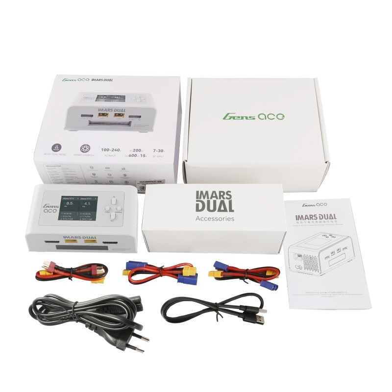 Chargeur LiPo 6S intelligent Gens ace Imars Dual à équilibrage automatique et double canal